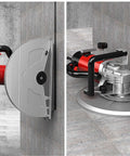 Heavy Duty 5500W Electric Concrete Saw Delivers Badass Power For Precision Wall Grooving and Road Cutting with detailed motor view.