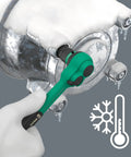 Zyklop Comfort Ratchet Set 3/8 Inch Drive, 16-Piece Metric Kit With Reversing Lever used in cold conditions on frosted machinery.