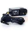 Tough As Nails Compact Work Light With Retractable Forty Foot Cord And Shatter Resistant Housing heavy duty power adapter with black cord.
