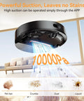 Robot Vacuum And Mop Combo With 10000Pa Suction, LiDAR Smart Mapping, 160 Minute Run Time, 90 Day Self Emptying Dock