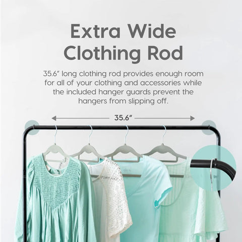 Heavy Duty Clothing Rack With Secure Metal Shelf And Smooth Rod Designed To Kick Dresser Clutter Out The Door While Keeping Your Fresh Threads Sorted And Ready For Any Hang Session Or Quick Morning Grab