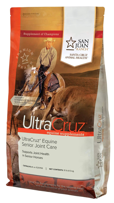 Equine Senior Joint Care Pellets with Glucosamine MSM Chondroitin Sulfate and Hyaluronic Acid for Older Horses Soy Free 10 lb Bag