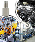 Amazon stainless steel extension pipe fitting with male threads and hexagonal body.
