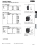 Twin 20 Amp 120 Volt Single Pole Circuit Breaker Set, Space Saving Plug In Type, UL Listed For MHT Load Centers And Meter Combos, 2 Pack, Easy Swap, Reliable Overload Protection, black duplex breaker