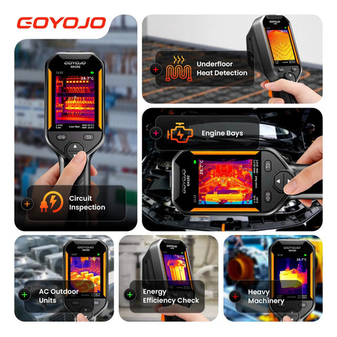 Pro Grade High Resolution Thermal Imaging Camera With 240x240 IR Sensor And 2MP Visible Camera Fusion Imaging in use for inspections