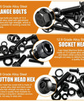 Heavy Duty 3160Pcs Metric Bolts And Nuts Kit With Flange Bolts, Hex Socket Button Screws, Cap Head Screws, Washers, 42 Sizes