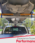 Pickup truck carrying a kayak secured with a Go To Polyurethane Coated Roller With Bracket For Industrial Conveyor System.