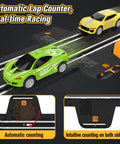 Epic Slot Car Race Track Set For Kids And Teens, Battery Or Electric Race Car Track With 4 High Speed Slot Cars, real-time lap counter