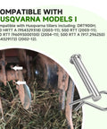 Clevis Pin And Hairpin Clip Kit With Four Pins And Four Clips, Replacement Parts For Tillers Including Husqvarna Poulan Weed Eater Jonsered