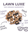 Organic 7-0-7 Summer Lawn Fertilizer For Quick Green Up, 14 Lb Bag That Covers 2,500 Sq Ft, nutrient components illustration