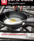 Black Nonstick Aluminum Frying Pan With Glass Lid 6 Inch That Feels Like A Kitchen Workhorse for quick searing on stove with egg