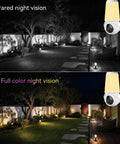 Straight Fire 2K Light Bulb Camera With Full Sweep Panning And Dead Reliable Dual Band Wifi For Home Security featuring infrared and full color night vision.