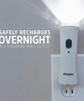 Six Pack Auto On Rechargeable LED Flashlights for Power Outages plugged into wall outlet for charging
