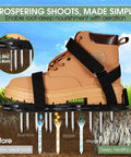Spring Loaded Double Layer Lawn Aerator Shoes For Yard And Garden Aeration With Springs No Dirt On Shoes Easy Step