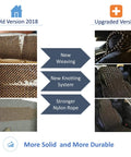 Comparison of old and new Natural Wood Beaded Seat Cover With Massaging Cooling Ventilated Cushion for car and truck.