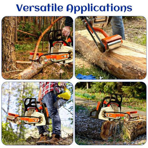 Log Peeler And Debarker Attachment For Chainsaws for Husqvarna and STIHL in outdoor use