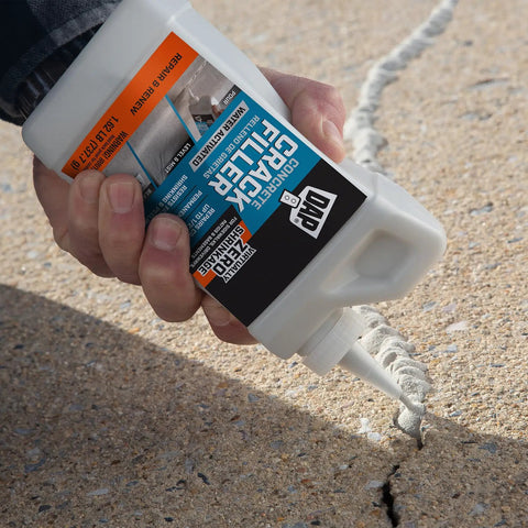 Concrete Crack Filler Gray 1.62 Lb Water Activated Dry Powder For Quick Fixes Of Horizontal Cracks In Concrete And Masonry Materials
