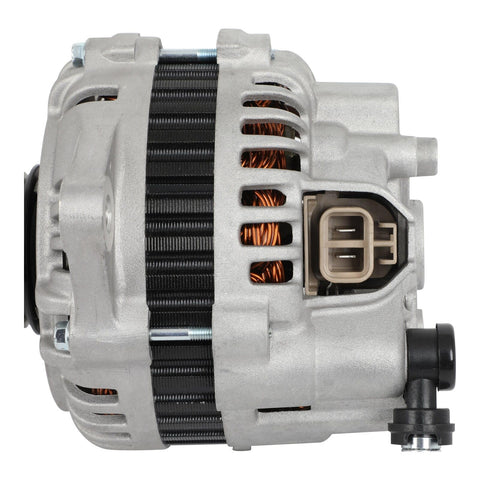 High Output 12 Volt 100 Amp Alternator For Mazda RX8 2004 To 2008 1.3L With Clockwise Rotation And Five Groove Pulley Replacement