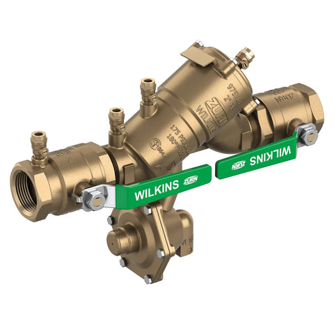 Pro Trade 1 1/2 Inch Bronze Reduced Pressure Principle Backflow Preventer Featuring Ezswap Modular Check For No Sweat Repairs And Stainless Steel Ball Valves