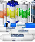 Three Year Deionization Filter Kit For RCC7D 75 GPD Six Stage Reverse Osmosis System For Aquarium 28 Piece Filter Pack