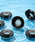 30 Pack Heavy Duty Stainless Steel Hose Filter Washers With Built‑In Strainer Screen For 3/4 Inch Garden And Shower Hoses To Block Debris Clogging And Keep Water Flowing Smooth For Quick Repair Jobs, black washers in water