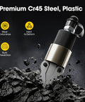 Alloy Steel Spreading Wedge With Manual Pump Driven Separator Heat Treated Jaws 30mm Opening Capacity close-up on rocks