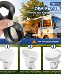 Hand holding Waste Ball Seal Kit for Thetford Aqua Magic Style II Style Plus Style Lite RV Toilet Seal Replacement