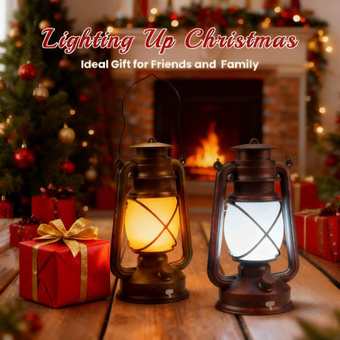 Two Pack Bronze Vintage Rechargeable Lanterns With Remote Control Four Modes Include Flickering Flame And Three Color Temperatures