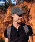 Person wearing Its My 16th Birthday Dope Lightweight Low Profile Cap For Women Dark Grey Adjustable Buckle Back Strap Unstructured Hat.