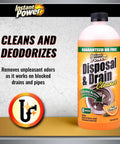 Disposer And Drain Cleaner With Enzyme Power For Odor Busting Orange Scent 1 Liter Safe For Septic Systems And All Plumbing Pipes