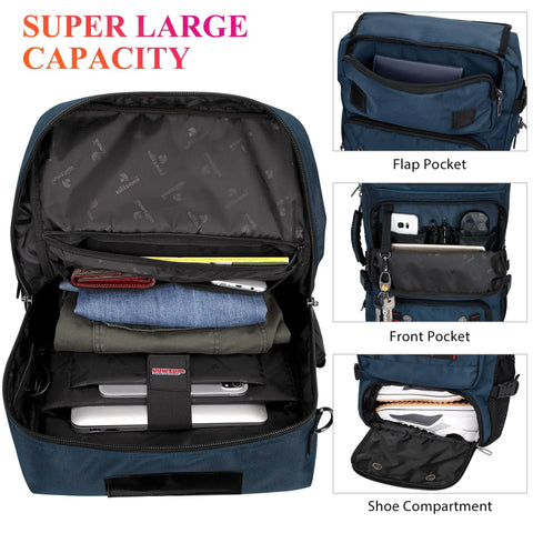 air travel friendly backpacks Carry On Backpack, Airline Approved, Eco-Friendly ✓