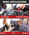 42 Piece Magnetic Screwdriver Set With Case For Home Appliances And Gadgets in various repair applications like car, computer, and camera.