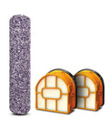 HydroVac Antimicrobial Brushroll And Two Pack Filter Bundle No Fuss For All HydroVac Three In One Multi Surface Cleaners