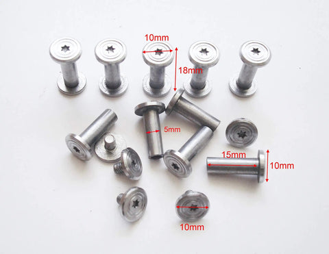 Grind Ready 304 Stainless Steel Knife Handle Fasteners Pack Of 10 Sets For EDC And Hunting Knives Shaft Rivets And Screws T8