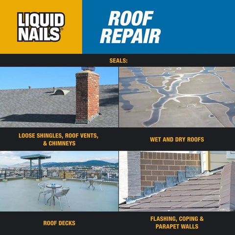 Roof Sealant RR808 For All Weather Leaks And Ice Damage, 10.3 Oz Cartridge With Waterproof Bond And 30 Linear Feet Coverage