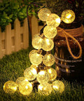 Two Pack Outdoor Solar String Lights With 60 LED Warm White Glow 40 Feet Of Durable String Lights Eight Lighting Modes Waterproof Solar Powered Patio Garden Yard Porch Wedding Decor Party Ready