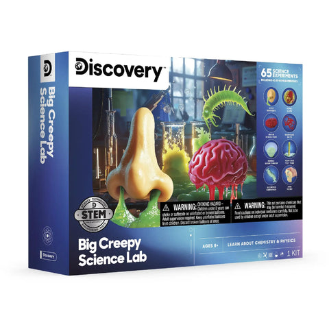 Creepy Science Lab Kit For Kids With 65 Gross Out Experiments Slime Reactions Crystals And More A Fun Educational STEM Box