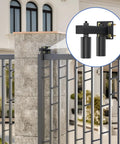 Heavy Duty Adjustable Gate Guide Roller for 4 Inch Thick Sliding Gates, Quiet Nylon Wheel Pulley With Steel Bracket installed