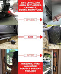 Air Wedge Bag Pump Set Pro Grade Leveling Kit in use for lifting doors, windows, and appliances.