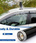 Dual Band Vehicle Ham Radio Antenna With NMO Mount Magnetic Base And Low Profile For Car Truck Or Boat 136 To 174MHz VHF And 400 To 470MHz UHF PL259 Connector Built For Amateur Rigs shown on car roof with waterproof feature