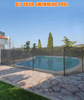 Mesh Pool Safety Fence For Inground And Above Ground Pools 4 Ft By 12 Ft With Stainless Steel Feet Weatherproof Outdoor Garden Fence Black