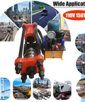 Intersumai 150 Ton Hydraulic Track Pin Press Machine For Heavy Equipment, showing hydraulic unit with pure copper motor, 110V.