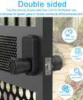 Two Sided Keypad Door Knob With Dual Cylinders And Key Alike No Hassle Keyless Entry Smart Lock For Front Door Gate Fence Or Poolside