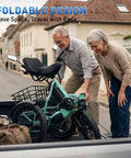 Fat Tire Electric Trike For Adults With Basket Foldable 1000W Peak Motor 3 Wheel Ebike With 18x3 Fat Tires 48V 648Wh Removable Battery Step Through Design Pedal Assist Up To 55 Miles folded in a truck bed