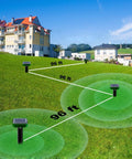 Image of 8 Pack Solar Powered Ultrasonic Mole And Rodent Repellent Stakes For Lawns And Yards Deterrent For Moles Gophers Groundhogs