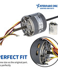 Blower Motor With Capacitor Replacement For RV Furnace And HVAC Air Handler Units Replaces D1092A D1092B 7021-9335