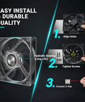 Beefed Up Replacement 3 Pin 9 Blade 12V DC Brushless Ice Maker Fan Upgrade For PY-1225H12S installation steps