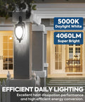 Go To Ultra Bright 300W Equivalent LED Bulbs With 4060 Lumens Daylight 5000K lighting entranceway at night