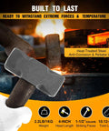 Heavy Duty 2.2lb Forge Hammer For Farriers And Knife Makers, Handmade Square Blacksmith Tool For Forging Blades, Pro Grade