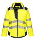 Hi Vis Winter Work Jacket With Reflective Waterproof Shell ANSI 3 Safety Coat X Large Front View